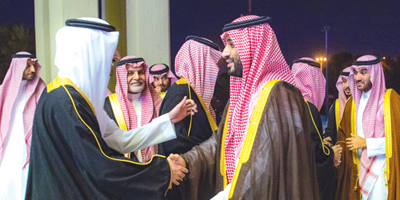 ولي العهد يشرف حفل زواج الأمير عبدالله بن عبدالعزيز بن ماجد على كريمة الأمير أحمد بن سلمان 