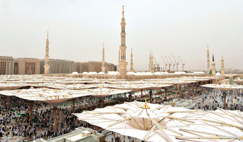 المسجد النبوي يستقبل 5 ملايين مصلٍّ خلال الأسبوع الماضي 