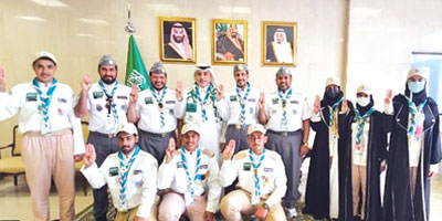 سفير المملكة في الإمارات يستقبل المشاركين في المخيم الكشفي العربي 