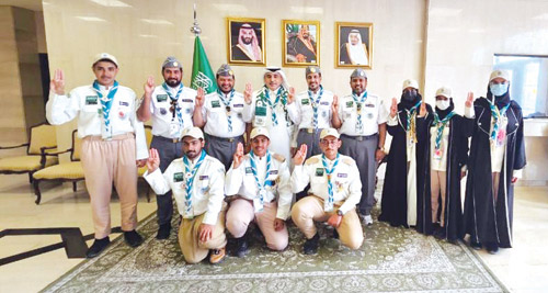 سفير المملكة في الإمارات يستقبل المشاركين في المخيم الكشفي العربي 