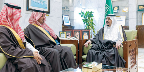  نائب أمير منطقة الرياض يستقبل محافظي الخرج والدرعية