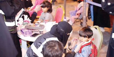 أطفال حائل ينثرون إبداعهم في فعاليات «رمضان زمان» 