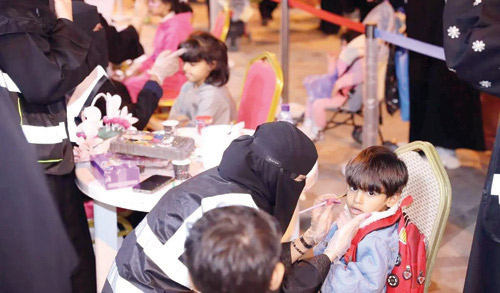 أطفال حائل ينثرون إبداعهم في فعاليات «رمضان زمان» 