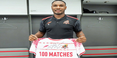 100 مباراة للنسر النيجيري إيغالو 