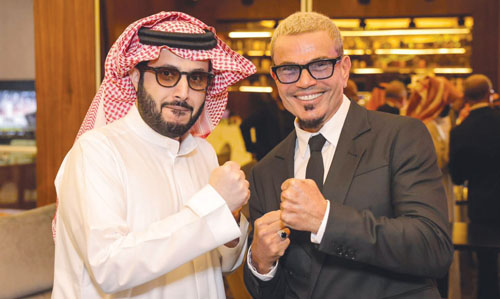 تركي آل الشيخ حضر عرض «أولاد رزق 3» في الرياض 