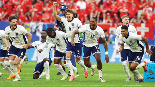 المنتخب الإنجليزي تأهل على حساب سويسرا