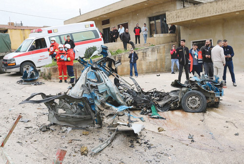 حزب الله يقصف قاعدة عسكرية بحيفا 