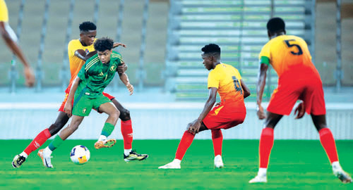 الأخضر تحت الـ(20) يتغلب على الكونغو الديمقراطية 