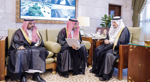 أمير منطقة الرياض يطلع على إنجازات هيئة تطوير محمية الملك عبدالعزيز 