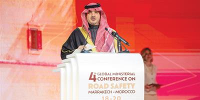 وزير الداخلية يؤكد التزام المملكة في مواجهة تحديات سلامة الطرق بإصرار وابتكار ضمن رؤية 2030 
