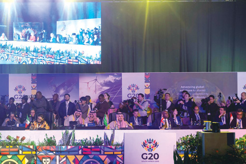 وزير الخارجية خلال مشاركته في الاجتماع