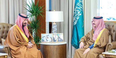 أمير المنطقة الشرقية يستقبل سمو وزير الحرس الوطني 