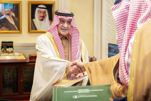 سموه خلال الاستقبال