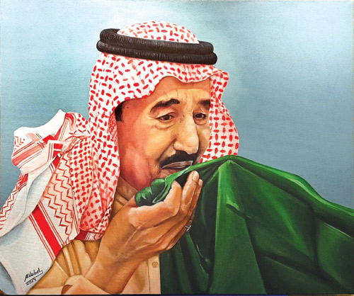 عمل الفنان عبدالعزيز الدبل