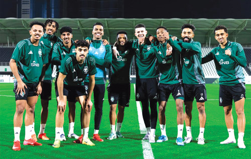 الأخضر يدشِّن تدريباته استعدادًا لمواجهة الصين 