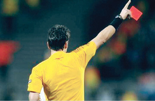 50 بطاقة حمراء خلال 25 جولة من دوري (روشن) 