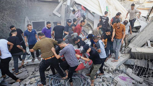 جراء العدوان الإسرائيلي 