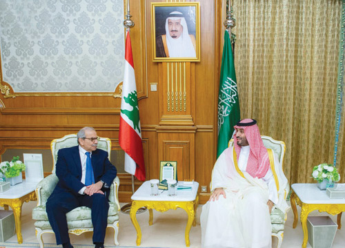 سموه مستقبلاً رئيس الوزراء اللبناني