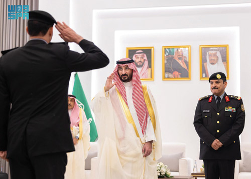 وزير الحرس الوطني يستقبل قادة الوزارة وكبار مسؤوليها المهنئين بعيد الفطر 