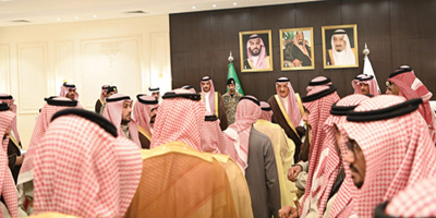 أمير منطقة جازان يستقبل المهنئين بعيد الفطر 
