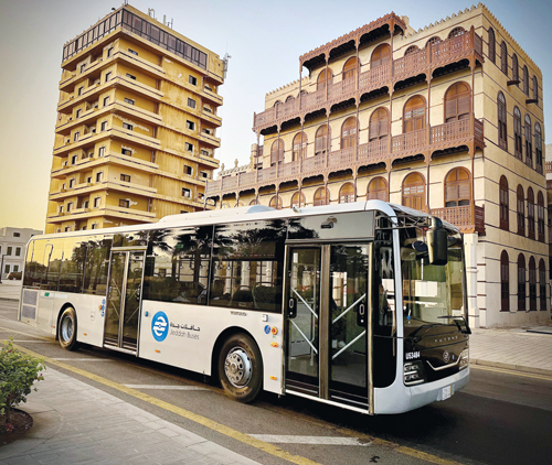إطلاق الأسطول الجديد لحافلات النقل العام في جدة 
