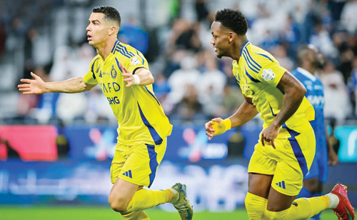 رونالدو يفك عقدة التهديف أمام الهلال 