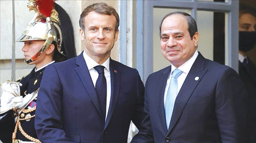 الرئيس الفرنسي جدد رفضه للتهجير القسري من القطاع 