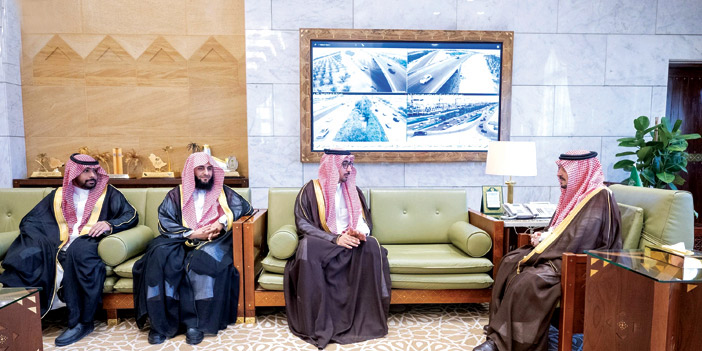 سمو أمير منطقة الرياض خلال الاستقبال