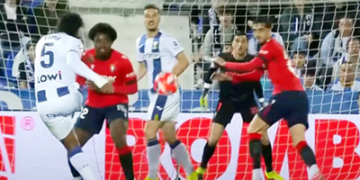 ليجانيس يتعادل مع أوساسونا بالدوري الإسباني 