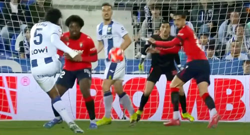 ليجانيس يتعادل مع أوساسونا بالدوري الإسباني 