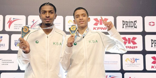 اللاعبان خالد الشهراني ونواف حسين