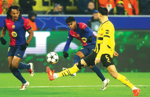 برشلونة يقترب من نصف نهائي أبطال أوروبا 