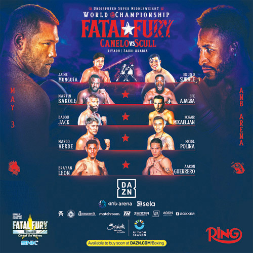 الرياض تترقب نزال «Fatal Fury» التاريخي على لقب العالم بلا منازع 