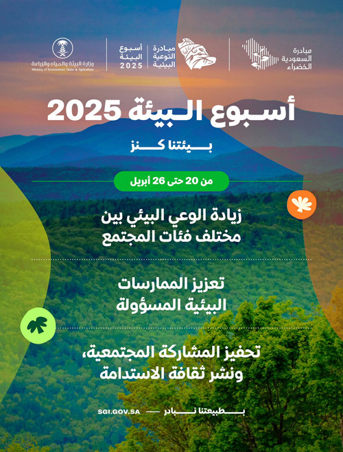 تحت شعار «بيئتنا كنز».. وبفعاليات تبدأ من الرياض إلى جميع المناطق 