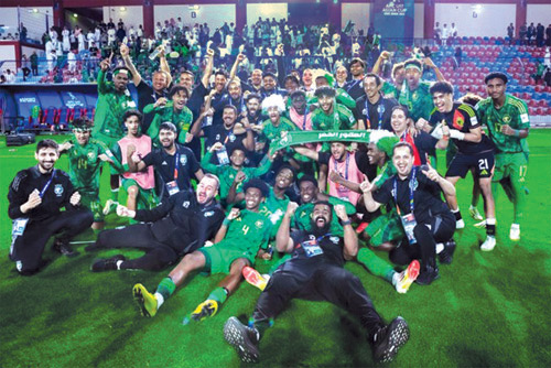 وصل الأخضر للنهائي بعد فوزه على اليابان ثم كوريا الجنوبية