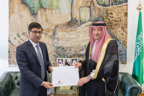  الرسالة الخطية لولي العهد يتسلمها نائب وزير الخارجية