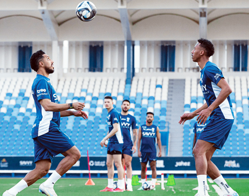 من تدريبات الهلال