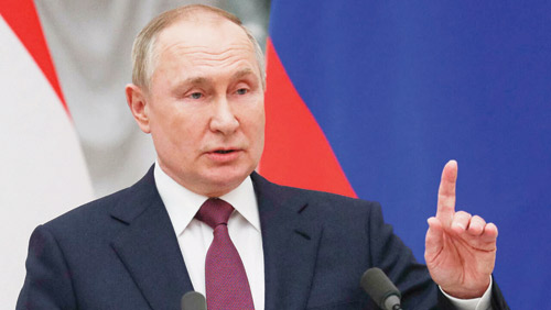 بوتين: روسيا تسعى إلى القضاء على أسباب الأزمة في حربها مع أوكرانيا 