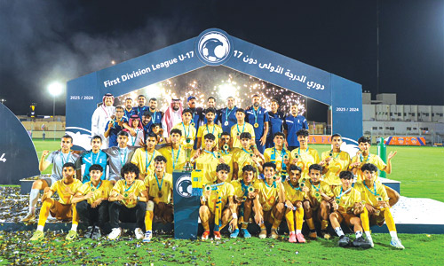 العروبة بطلاً لناشئي الدرجة الأولى 