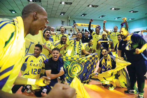 النصر بطلاً لكأس النخبة للكرة الطائرة 