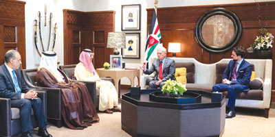 ملك الأردن يستقبل أعضاء اللجنة الوزارية العربية الإسلامية بشأن غزة 