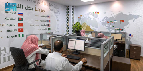 جانب من الفعالية لترجمة الخطبة إلى 34 لغة