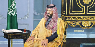 ولي العهد.. لوحة تنطق بالحب والأصالة 