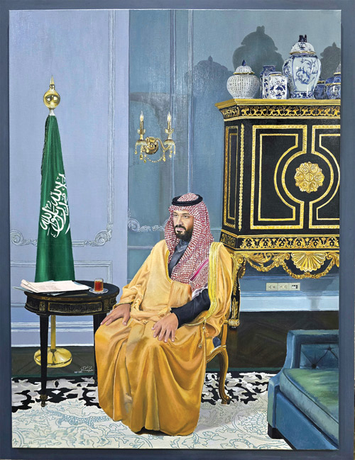 ولي العهد.. لوحة تنطق بالحب والأصالة 