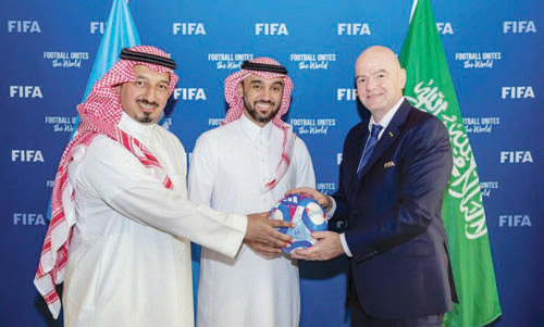  حصل ملف استضافة المملكة لكأس العالم على أعلى تقييم