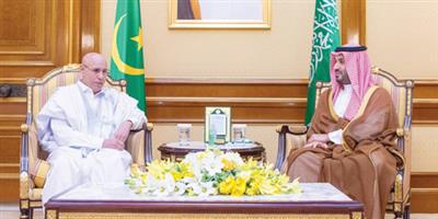 ولي العهد استعرض مع رئيسي موريتانيا والمالديف سبل تعزيز التعاون 
