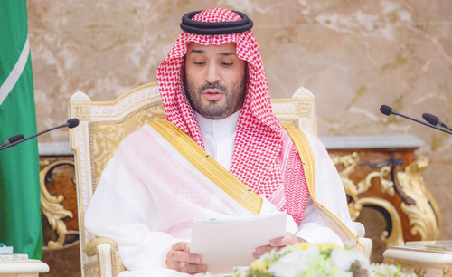  ولي العهد يلقي كلمته