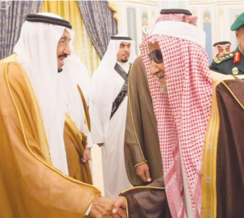  الشيخ سالم أبو اثنين مع الملك سلمان