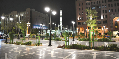  جانب من تطوير الساحات في الحرم النبوي