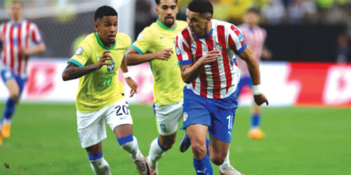  من لقاء البرازيل وباراجواي